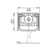 USZCZELKA OPADAJĄCA ACOUSTIC ALU 1130mm (>980mm) 