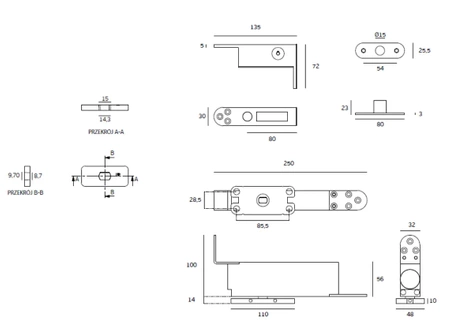 ZAWIAS HYDRAULICZNY PIVOT "W" SYSTEM, DO 100 kg