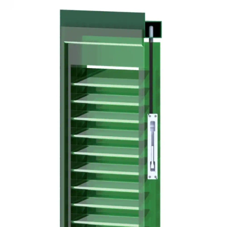 ZASUWA CZOŁOWA 420024Q GALWANIZOWANA NA BIAŁO DŁUGOŚĆ 160 mm