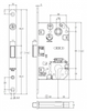 ZAMEK MAGNETYCZNY 85WB E=50mm MOSIĄDZ LAK. Z ZACZEPEM