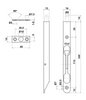 ZASUWA CZOŁOWA OT 260 ZAOKRĄGLONA NIKLOWANA DŁUGOŚĆ 160 mm